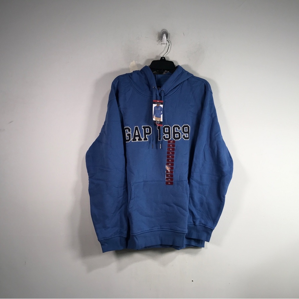 Gap Logo Front Hoodie, Men's Size XL - Blue